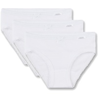 Sanetta Mädchen 3er Pack Jazzpants - Slip, Unterhose weiß