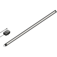 Ledscom.de LED Unterbau-Leuchte SIRIS schwarz matt mit Netzteil, Eckmontage,