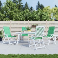 VidaXL Gartenstuhlauflagen 4 Stk. Grün 120x50x3cm Stoff