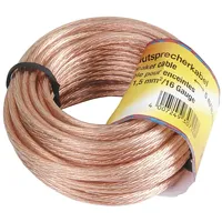 Hama Lautsprecherkabel 2 x 1,5 mm2 Transparent