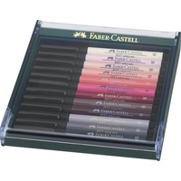Faber-Castell Pitt Artist Pen Brush Tuschestift (Mehrfarbig, 12 x)