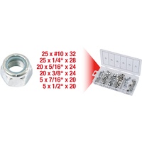 KS Tools Sortiment Muttern, selbstsichernd, UNF, 100-teilig