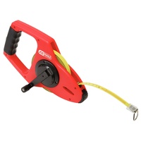 KS Tools Rahmenbandmaß mit gelbem Stahlband, Kunststoffgehäuse, 50m