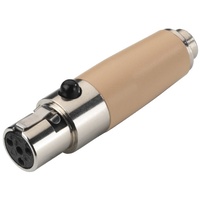 Monacor NTA-4SH Mini XLR 2.5mm Stereo Beige, Metallisch