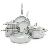 GreenPan Venice Pro Tri-Ply 10-teiliges Kochgeschirr Töpfe & Pfannen