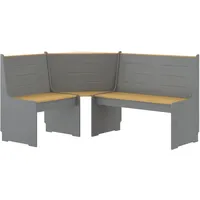 VidaXL Eckbank 151 x 85 x 118,5 cm honigbraun/grau