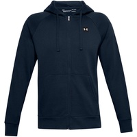 Under Armour Rival Fleece Kapuzenjacke Herren 408 academy/onyx white