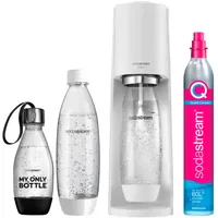 Sodastream Terra white + PET-Flasche 0,5 l + 2