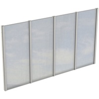 SKANHOLZ Seitenwand 343 x 200 cm weiß