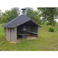 Wolff Finnhaus Wetterschutzhütte / Grillhütte naturbelassen Mit Grillanlage