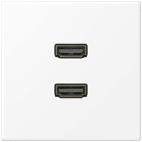 Jung MALS1133WWM Multimedia-Anschlusssystem 2 x HDMI, Serie LS, schneeweiß