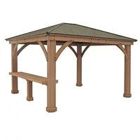 Westmann Seitenablage Holzpavillon 12x12 und 12x14 299 x 95,8