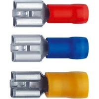 Klauke Flachsteckhülsen, PVC-teilisoliert, 1,5-2,5mm2 2,8x0,8mm, 100 Stück