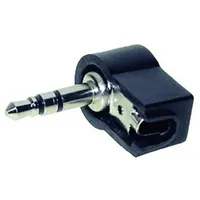 TRU Components 1559795 Klinken-Steckverbinder 3.5mm Stecker, gewinkelt Polzahl: 3
