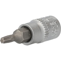 BRILLIANT TOOLS 1/4 Torx-Bit-Stecknuss, mit Stirnlochbohrung, TB15