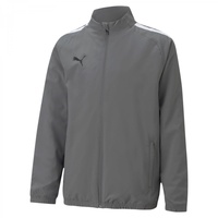 Puma teamLIGA Sideline Präsentationsjacke Kinder smoked pearl/white 140