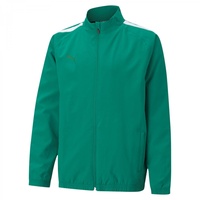 Puma teamLIGA Sideline Präsentationsjacke Kinder pepper green/white 152