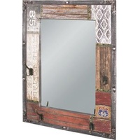 Haku-Möbel HAKU Möbel Wandgarderobe 28955 Motiv Holz 4 Haken