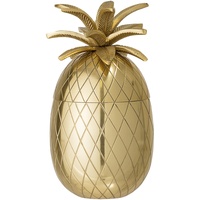 Bloomingville Eisbehälter Ananas, goldfarben, Aluminium