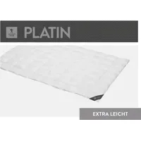 SPESSARTTRAUM Daunendecke Platin extra leicht Sommerdecke (Größe: 155x220 cm