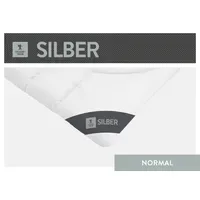 SPESSARTTRAUM Silber weiß, B:135cm L:200cm, Bettdecken Bezug: 100% Polyester,