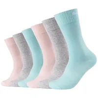 SKECHERS Socken »mesh ventilation«, (6 Paar), mit verstärktem Fersen-