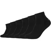 S.Oliver "originals", Bio-Baumwolle Quarter Socken schwarz, - weiß 43-46