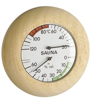 TFA Dostmann Sauna Thermo-Hygrometer, 40.1028, hitzebeständig, in Deutschland gefertigt,