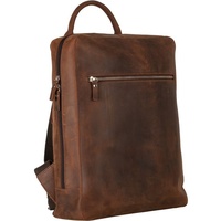 LEONHARD HEYDEN Salisbury Rucksack Leder 37 cm Laptopfach braun