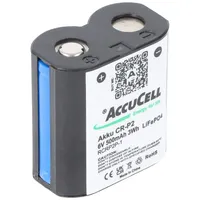 AccuCell Akku CR-P2 der aufladbare LiFePo4 Akku CRP2 CR-P2