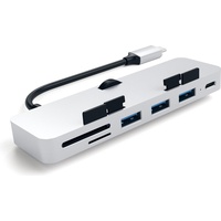 Satechi USB-C Clamp Hub Pro Multi-Port Adapter Silber