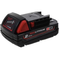 Milwaukee M18 B2 Werkzeug-Akku 18V, 2.0Ah, Li-Ionen (4932430062)