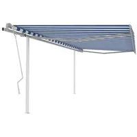VidaXL Markise 450 x 300 m blau