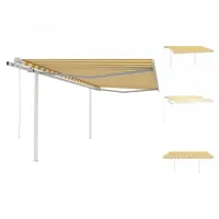 VidaXL Gelenkarmmarkise 4,5 x 3,5 m gelb