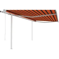 VidaXL Markise 400 x 300 cm orange-braun