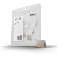 Lindy 40463 10 USB Portschlösser Orange