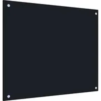 VidaXL Küchenrückwand Schwarz 70x60 cm Hartglas