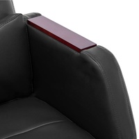VidaXL Massage-Bürostuhl Schwarz Kunstleder