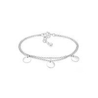 Elli Armband Damen Kreis Layer Geo Plättchen in 925