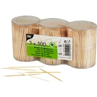 Papstar Zahnstocher, Holz, 1.500 St.