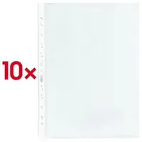 Herlitz Prospekthüllen A4 glasklar 0,09 mm, 10 St.