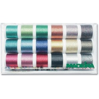 Madeira 8020 Stickbox Metallic Supertwist 18 Spulen à 200