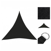 VidaXL Sonnensegel 160 g/m2 Schwarz 4,5x4,5x4,5 m HDPE