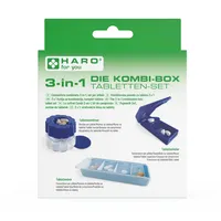 HARO for you Tabletten Set praktische 3-in-1 Kombi-Box mit