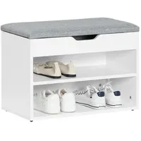 SoBuy Schuhbank 60 x 43 x 30 cm grau