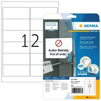 Herma Adressetiketten 10017 Weiß 99,1 x 42,3 mm 25