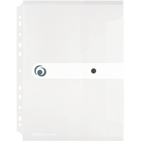 Herlitz 11292935 DIN A4 Abheftrand PP transparent,