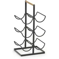 Zeller Weinregal 23 x 20 x 46 cm Schwarz