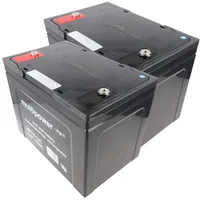 Multipower 2 Stück PB Blei Akku passend für Seniorenmobil