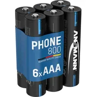 Ansmann Telefon Akku Micro AAA 800 mAh 6 St.